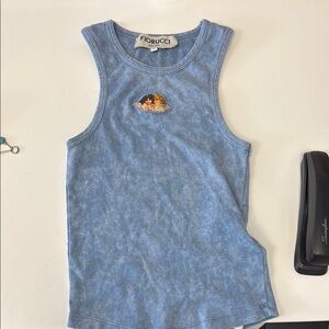 Fiorucci Kids Blue Tank Top